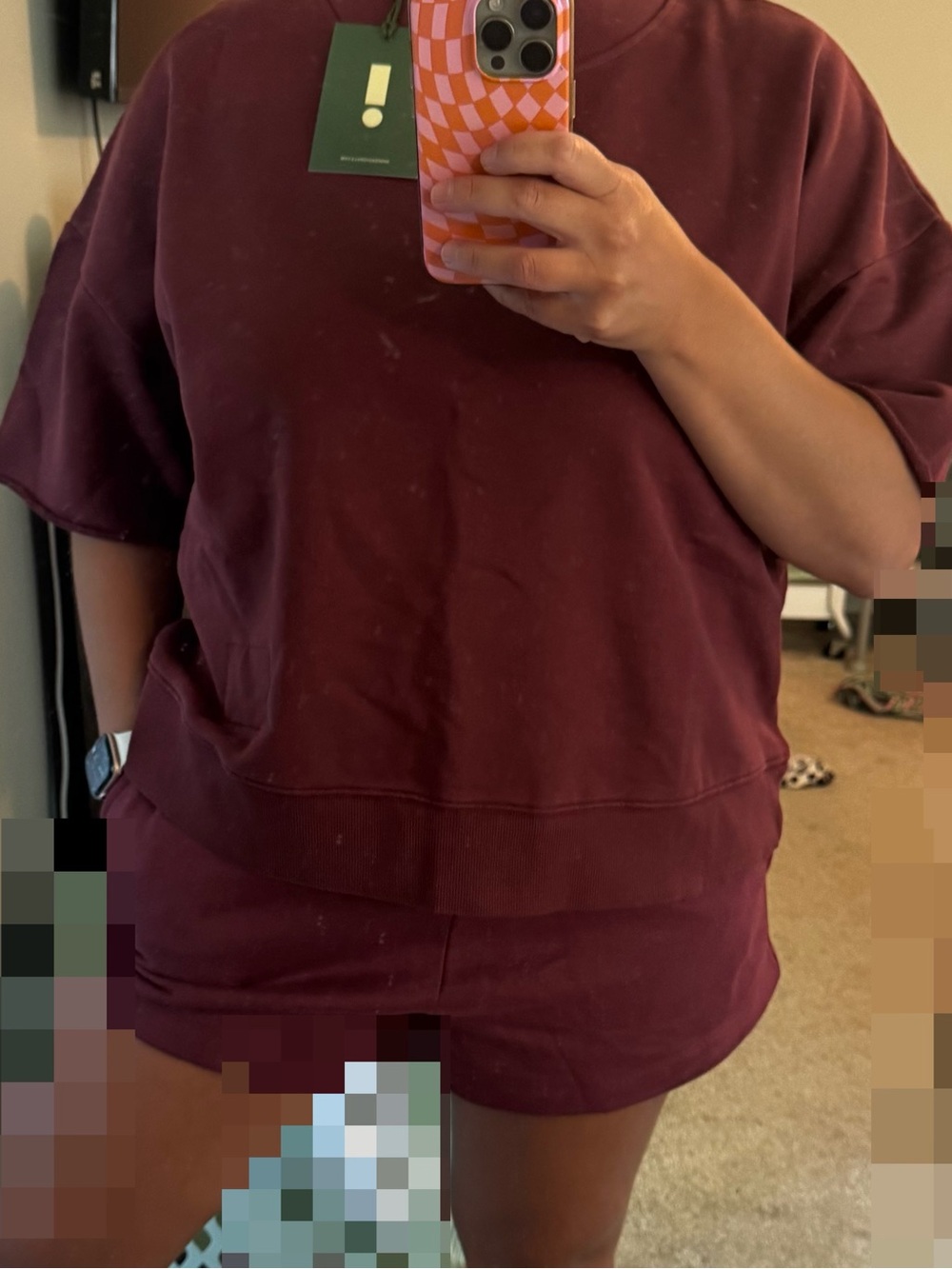 Daily drills NWT cropped crew set